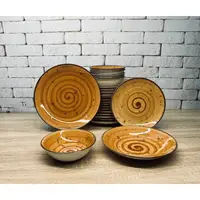 Сервиз столовый TULU Spiral Kahve DN24-SPIRAL-KAHVE 24 предмета
