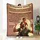Плед 3D с пожеланиями для папы Папа мой 16637 135х160 см