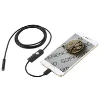 Камера ендоскоп з кабелем на 1.5 метра 5.5 мм USB/micro USB/Type C м'який дріт 15851