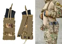 Подсумок под магазин АК/РПК одинарный открытый Multicam Arid степной (MOLLE, подсумок на разгрузку, жилет, РПС)