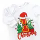 Мужчина для новорожденных на кнопках с принтом My first Christmas