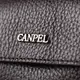 Красивый мужской клатч из натуральной зернистой кожи CANPELLINI 21559 Коричневый