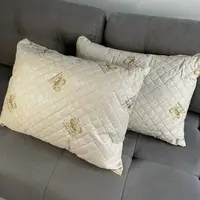Подушка стеганая из натуральной овчины Leri Max Pure Wool 21509 70х50 см бежевая