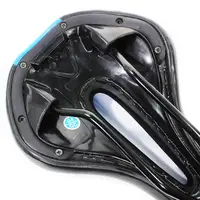 Сідло West Biking 0801102 Black + Blue для гірського велосипеда з отвором