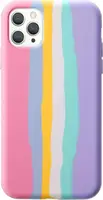 Силиконовый чехол для iPhone 11 Pro Max - Rainbow (Радуга), Разноцветный