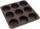 Форма силиконовая для выпечки кексов Lessner Chef Choco 10246 25х25х3.5 см коричневая