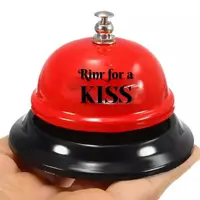 Дзвінок Ring for a Kiss 6239 8.5х5.5 см червоний із чорним