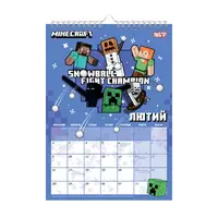 Календар-планер настінний на 2026 рік А3 Yes Minecraft 270270 29.7х42 см