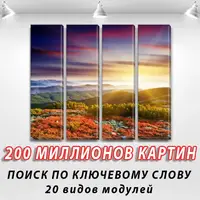 Модульні картини, на ПВХ тканині, 65x80 см, (65x18-4)