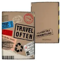 Обложка на паспорт Travel often (ткань)