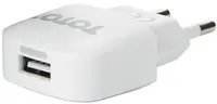 Мережевий зарядний пристрій TOTO TZV-42 Led Travel charger 1USB 1A White