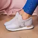 Женские стильные кроссовки Fashion Ringer 1036 39 размер 25  см Серебро