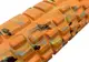 Массажный ролик EasyFit Grid Roller 33 см v.1.1 Multi Оранжевый