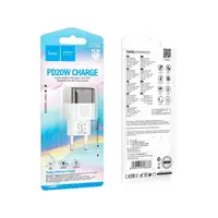 Адаптер сетевой HOCO Transparent tribute single-port C125A |1Type-C, PD/QC, 20W/3A|