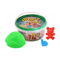 Кинетический песок Strateg Magic Sand светящийся песок мятный в ведре 350 г (370-8)