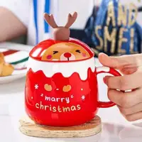 Чашка з кришкою Stenson Merry Сhristmas YG-01166 450 мл