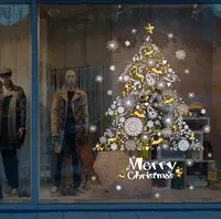 Набір новорічних наклейок на вікно Happy New Year 7 13789 60х90 см 1 лист