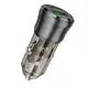 Адаптер автомобильный Borofone Journey car charger BZ25 |1USB/1Type-C, 38W/3A, PD/QC|