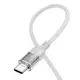 Кабель HOCO Spirit Type-C to Type-C transparent charging data cable U129 |60W/3A, 1.2M|