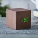 Смарт-будильник WOODEN CUBE дерево орех 7*7*7см Гранд Презент GPGK08G8