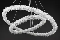 Люстра підвісна кришталева LED 28134 Хром 25-170х64х64 см.