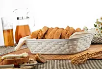 Хлібний кошик під ротанг жовтий