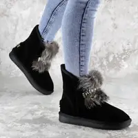 Уггі жіночі Fashion Gabrielle 2277 41 розмір 25,5 см Чорний