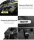 Велосумка на багажник із тримачем для фляги Rhinowalk Multifunctional 17л RK19666 black/green, Чорний