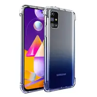 Силиконовый чехол для Samsung Galaxy M31S - Прозрачный (усиленные углы)