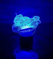 Сменная пластина для 3D светильников "Мотоцикл" 3DTOYSLAMP