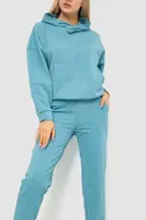 Спорт костюм жіночий з капюшоном, колір джинс, 226R1284