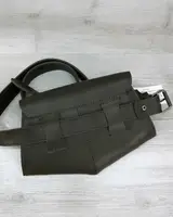 Cумка женская на пояс клатч «Demi» оливковая
