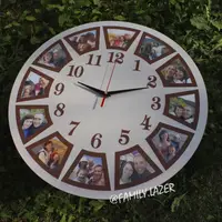 Настінний годинник із гравіюванням, Годинник 04 з Вашими фото/ВФ друк