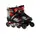 Роликовые коньки Best Roller. Размер 38-41: 24-26 см, светящиеся PU колёса. Black and Red (04670-L)