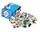 Игровой набор магнитов Magdum, 110 элементов, животных. Multicolor (138150)