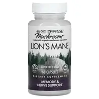 Натуральная добавка Host Defense Lion's Mane, 60 вегакапсул