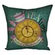Подушка c принтом габардиновая Always tea time Alice in Wonderland 50x50 (5P_WON003)