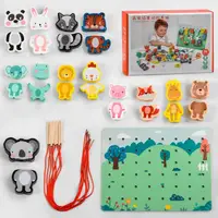 Деревянная игра (C 45206) шнуровка - игровая 
доска