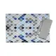 Набор столовый на 4 персоны RHOMB GREY BLUE & SMOKY