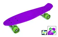 Скейт Пенні борд Best Board, з PU колесами, що світяться. Violet (945855758)