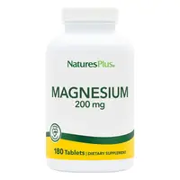Витамины и минералы Natures Plus Magnesium 200 mg, 180 таблеток
