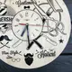 Стильные настенные часы «Инструменты парикмахера»