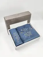 Набор полотенец подарочный Premium Bamboo 3 шт. Amor Mavi