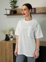 Футболка жіноча з вишитим написом 20396 біла