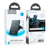 Тримач HOCO Precious magnetic wireless fast charging car holder HW19 (air outlet) | 15W, 4.5-7" |