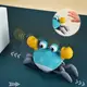 Интерактивная игрушка Краб со звуковыми, световыми эффектами и детектором помех 23х14 см, голубой