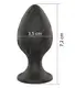 Анальний силиконовый плаг Boss Series - Silicone Anal Plug M 3,5 cm