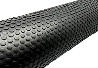 Масажний ролик EasyFit Foam Roller 90 см Чорний