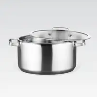 Каструля з кришкою Maestro MR-3514-24 24 см 6.6 л срібляста