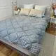 Одеяло евро стеганое зимнее из холофайбера Leri Max 21518 195х210 см серое